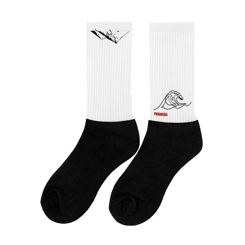 Paradisa Wakeboard, Surf and Skate clothes straight from heaven Socks Wakeboarding funny original colors designs for riders